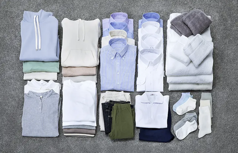 9kg容量の洗濯物のめやす